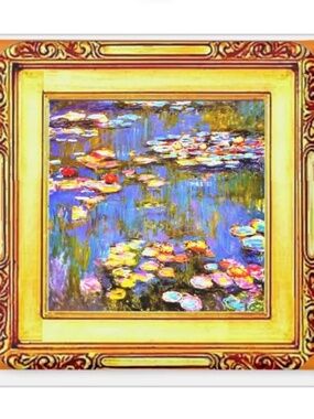 The Lily Pond by Monet - Fine Art Mini Masterpiece Magnet